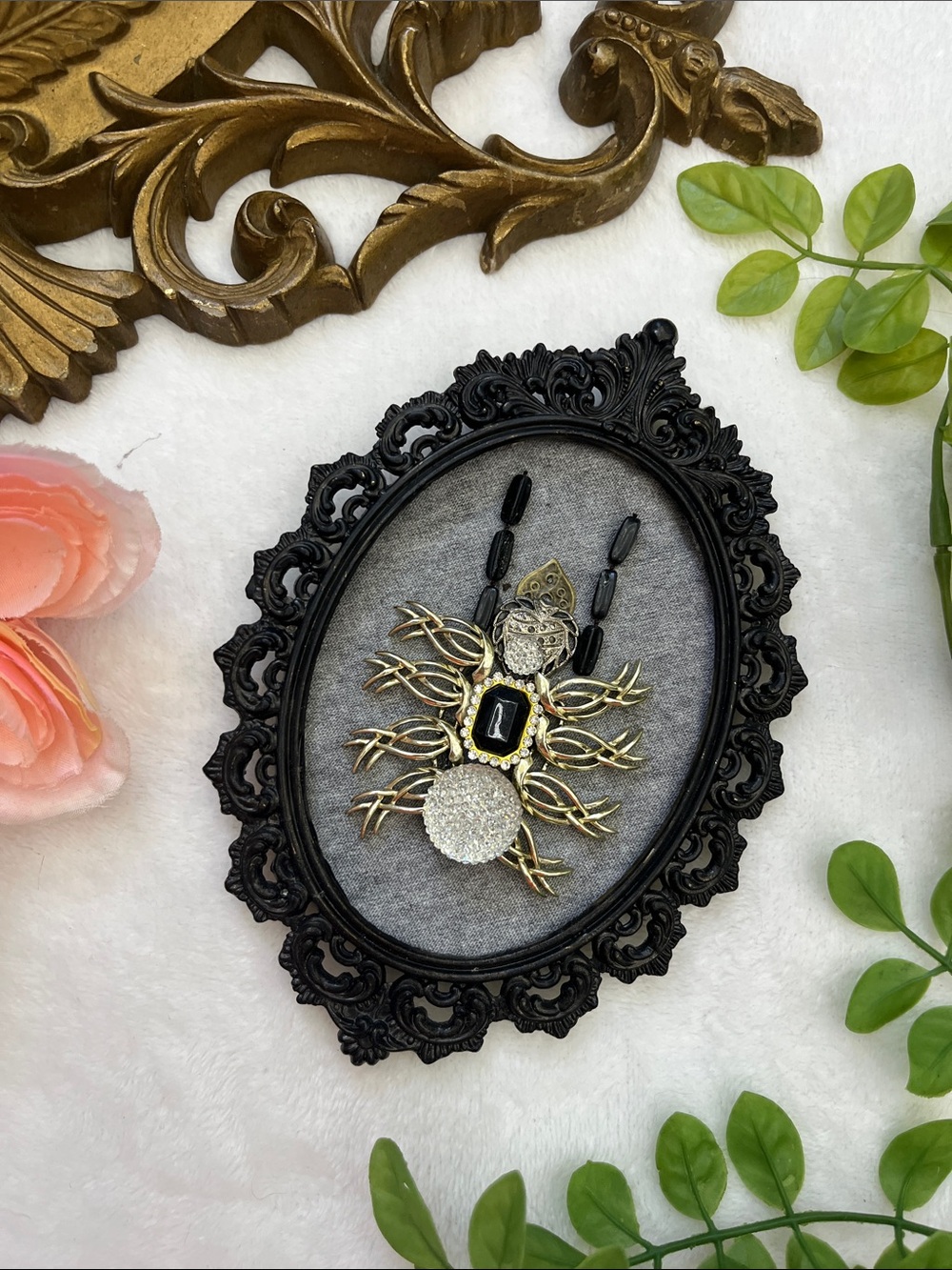 Insect Oddity Art Upcycled Vintage